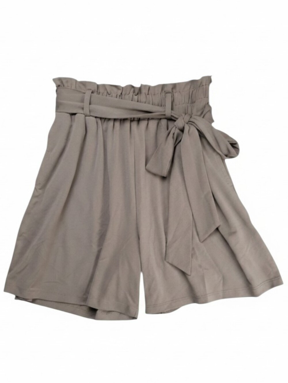 LuLaRoe Ella Belted Bermuda Brown Crepe Shorts SZ XS